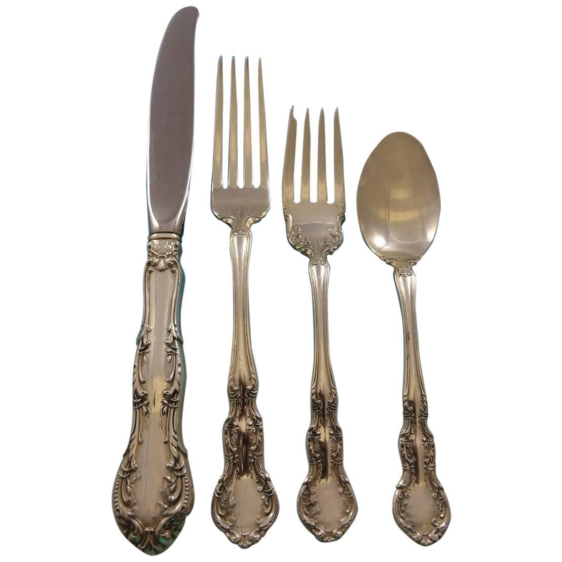 Old Atlanta by Wallace Sterling Silver Flatware Set for 12 Service 53 Pcs Place For Sale