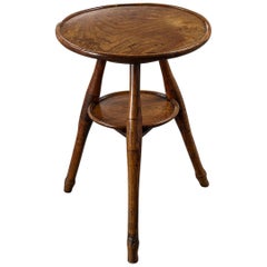 Fine Solid Elm English Tripod Cricket Table