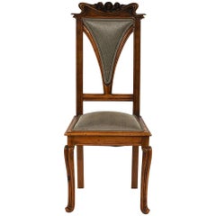 Early 20th Century Art Nouveau Side Chair in the Manner of Louis Majorelle