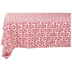 Squared Tablecloth with a Suzani Patterns