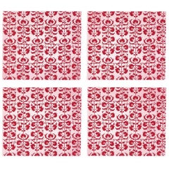Placemats with a Traditional Suzani Pattern, Set of Four