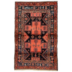 Mid-20th Century Antique Persian Zanjan Rug