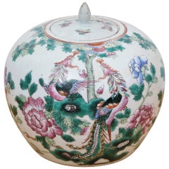Antique Chinese Lidded Ginger Jar