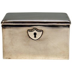 Antique Austrian Biedermeier Silver Sugar Box, Vienna, Josef Wiederspeck, 1839