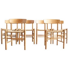 Set of Six Shaker Dining Chairs by Børge Mogensen
