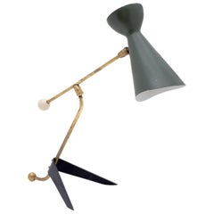 Jean Boris Lacroix Articulating Table Lamp, France, 1950s
