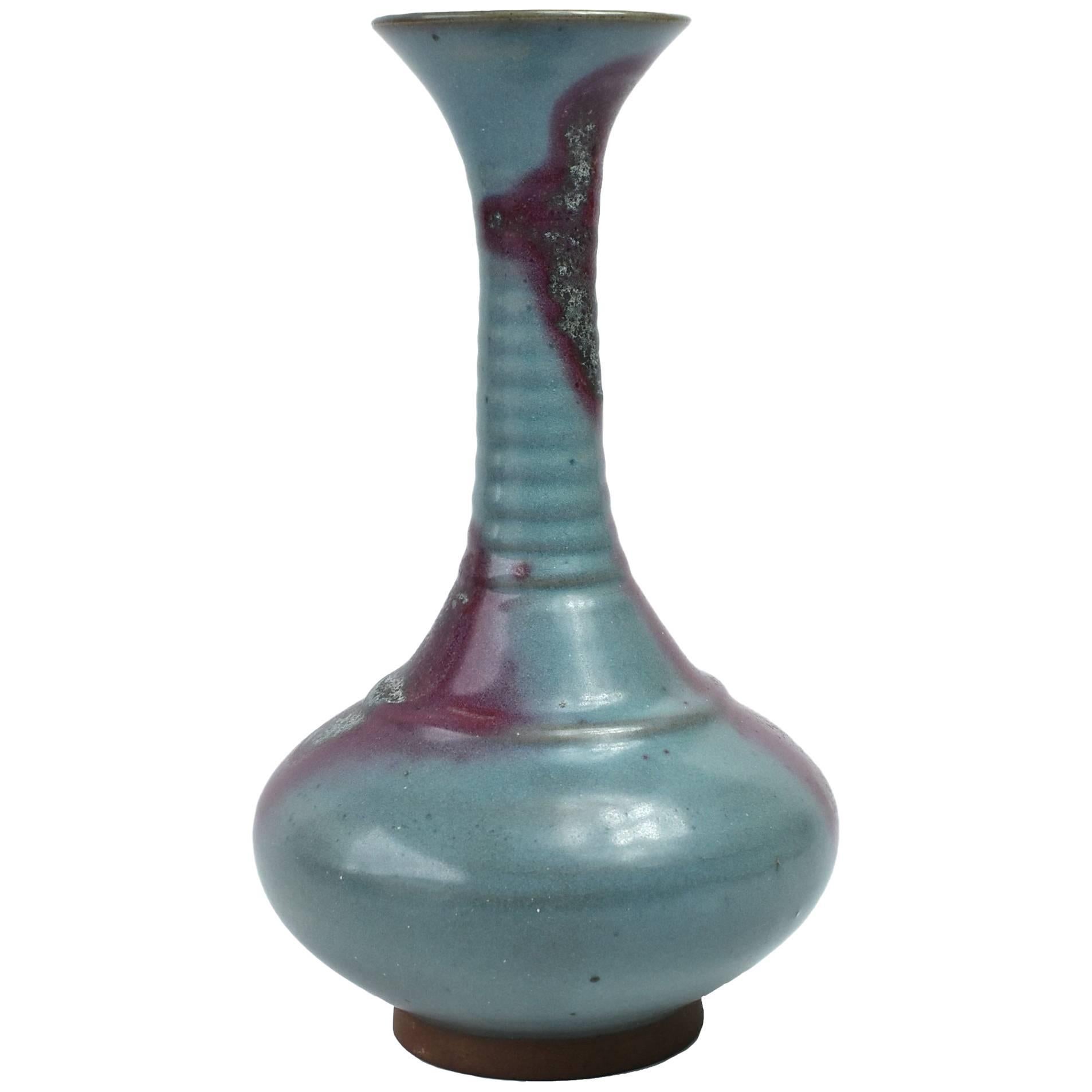 Vaso di porcellana cinese Jun Ware, stile Tang Dynasty, vaso 3
