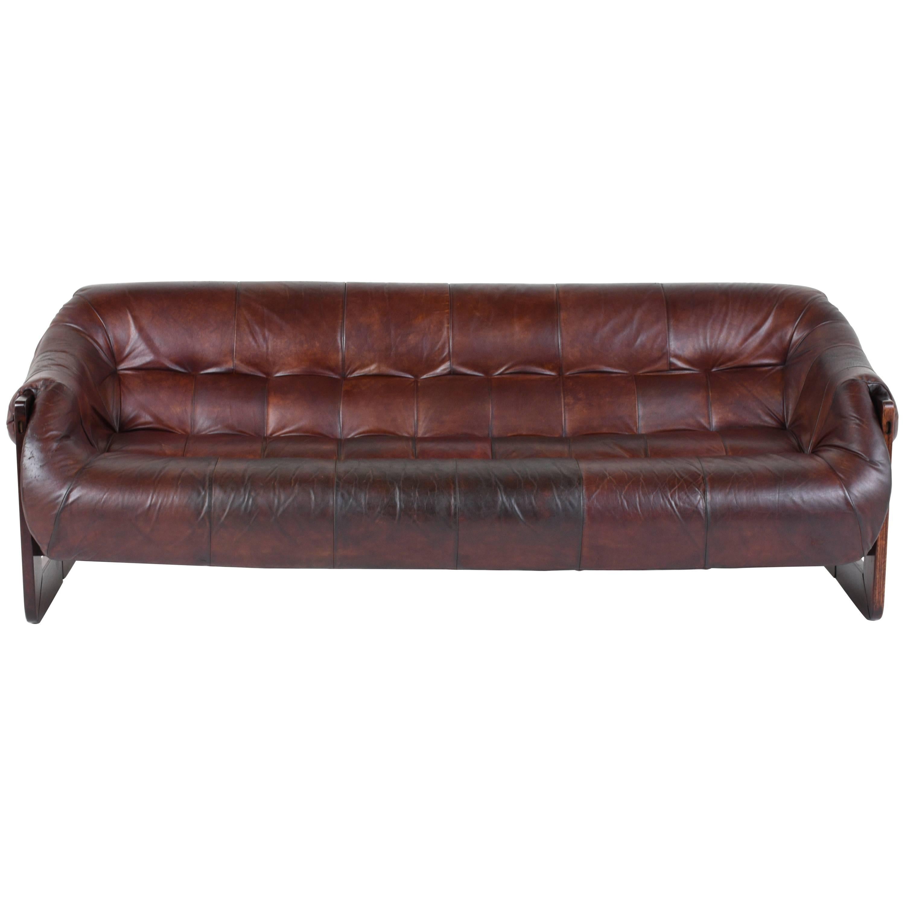 Percival Lafer Leather Sofa