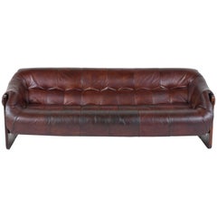Retro Percival Lafer Leather Sofa