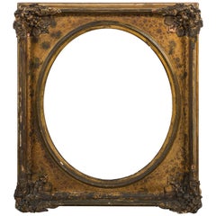 Early 19th Century Gilt and Gesso Picture Frame President James Polk Estate