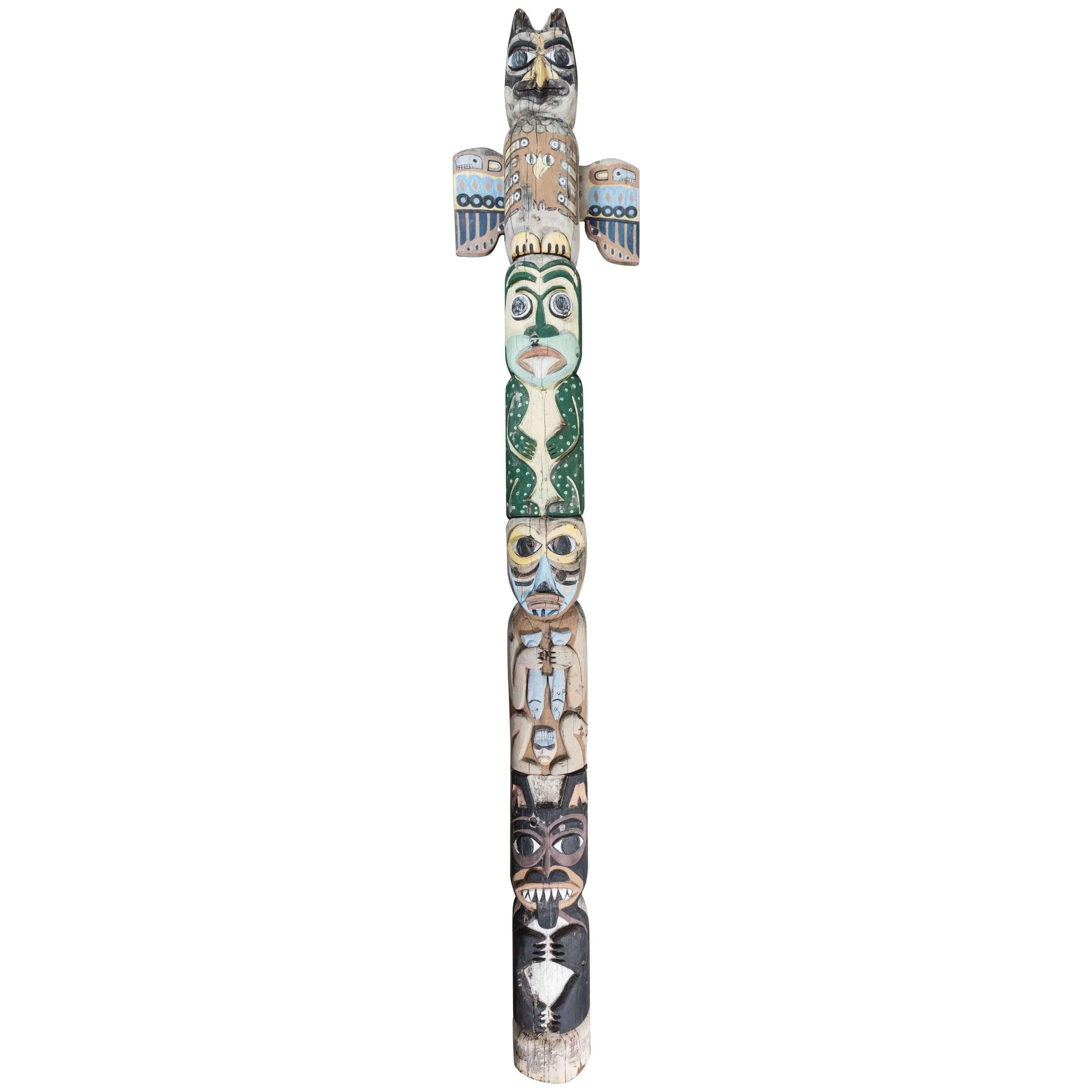 Native American Animal Mythical Creature Redwood Totem Pole For Sale at  1stDibs | indian totem pole for sale, native american totem pole for sale,  redwood pole