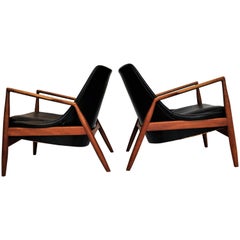 Pair of Sälen/Seal Easy Chairs by Ib Kofod-Larsen for OPE 1957, Set of Two