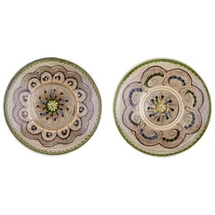 One of a Kind Set of Two Traditional Romanian Serving Plates