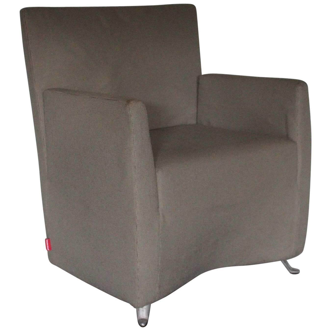 Cerruti Baleri Italia “Caprichair” Armchair in Woven Fabric For Sale