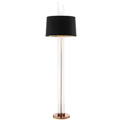 Oracle Floor Lamp in Antique Brass or Nickel Finish
