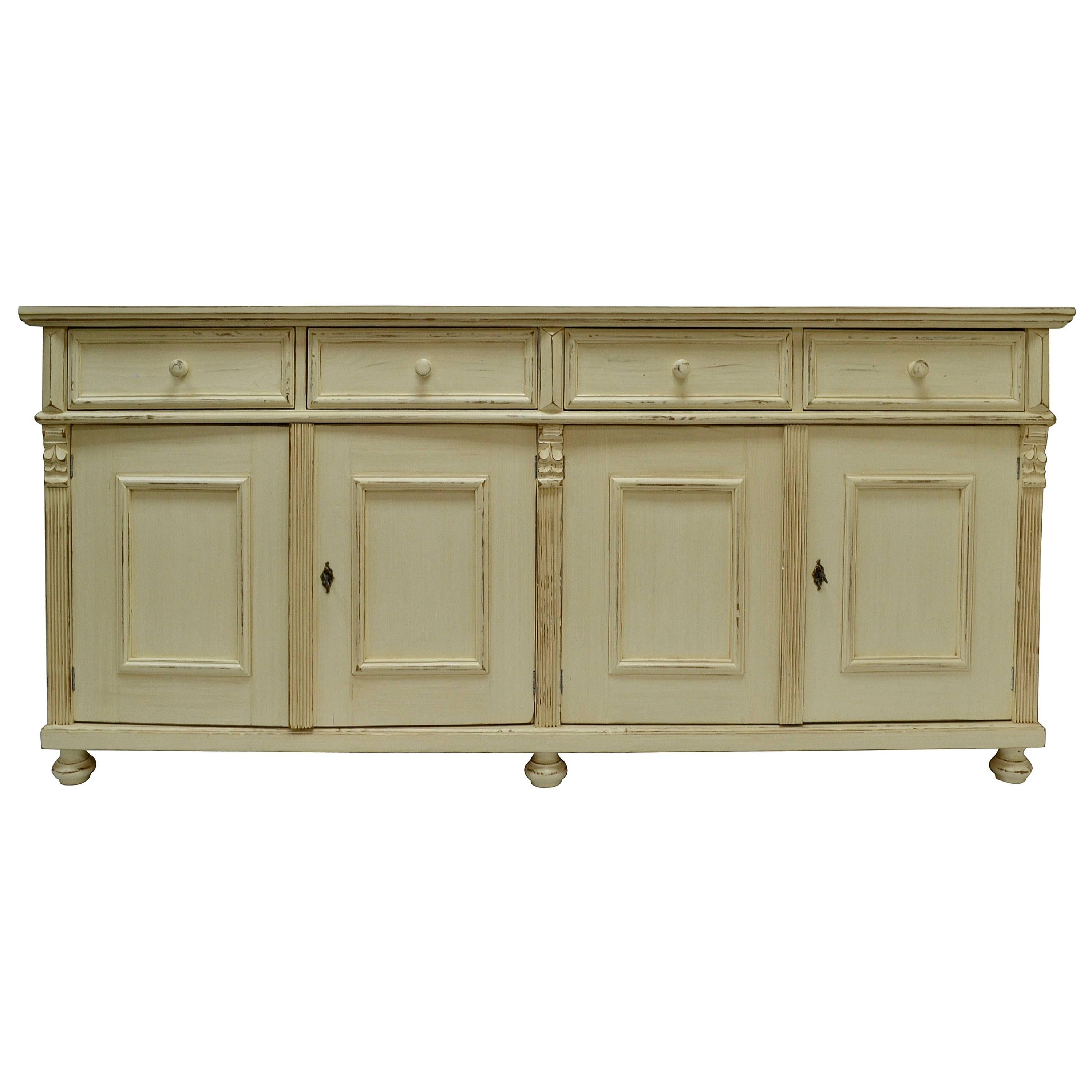 Vintage Pine Four-Door Sideboard