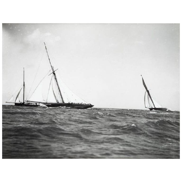 Early Silver Gelatin Photographic Print by Beken of Cowes For Sale