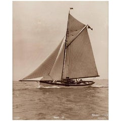 Early Silver Gelatin Photographic Print by Beken of Cowes, Yacht Tern III