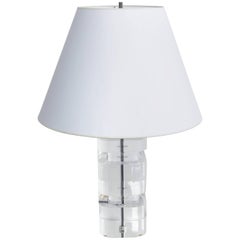 Liquid Lucite Column Table Lamp