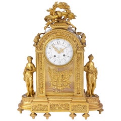 French 19th Century Louis XVI Style Mantel Clock