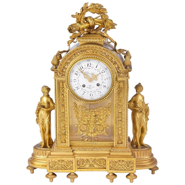 French 19th Century Louis XVI Style Mantel Clock at 1stDibs