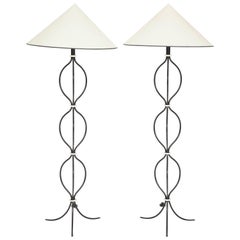 Jean Royere style "Anneaux" Floor Lamps