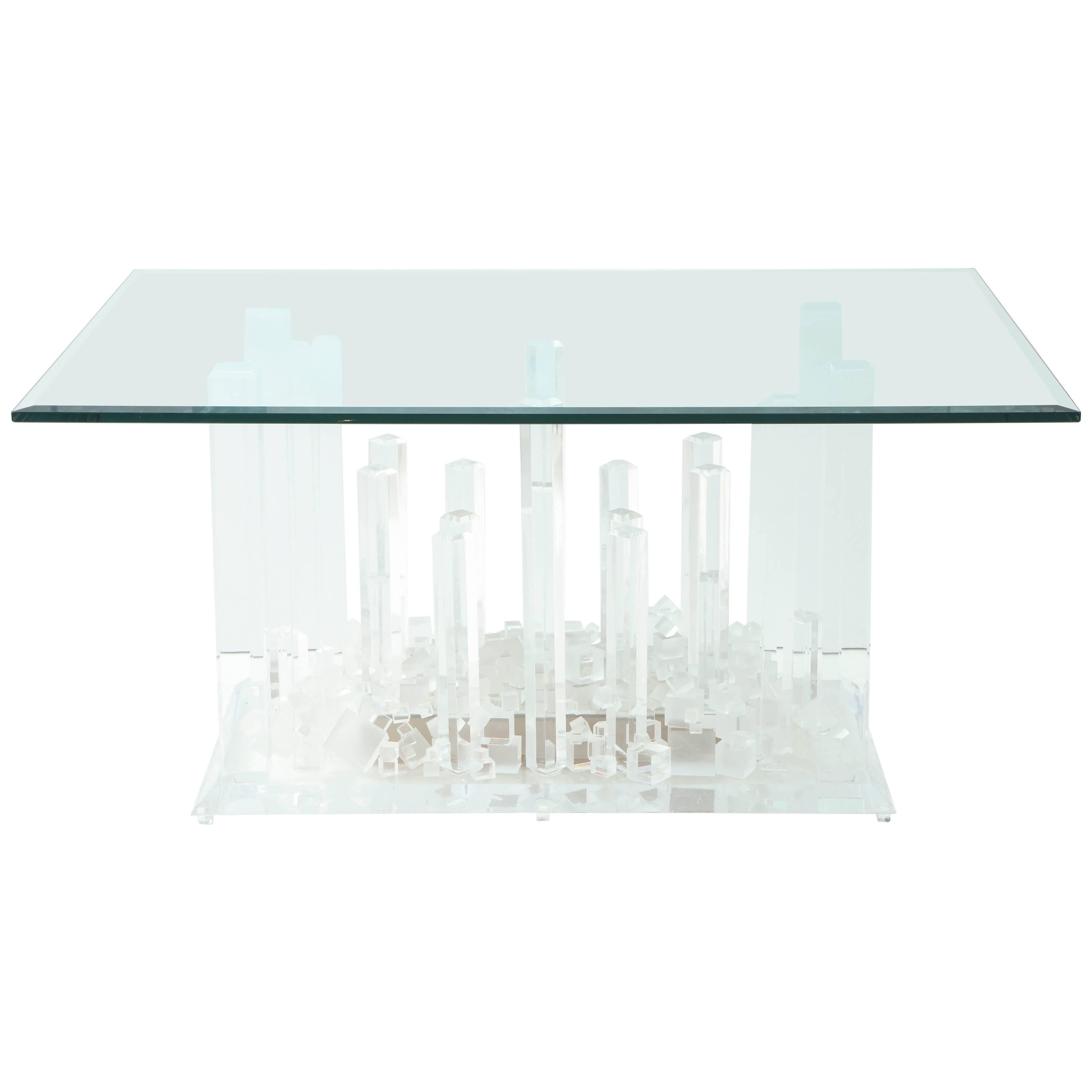 Spectacular Lucite Dining Table