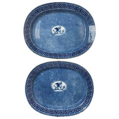 Pair of Early 19th Century Neo-Egyptian English Platters