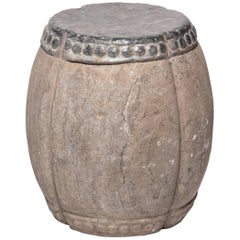 Chinese Clover Form Stone Drum