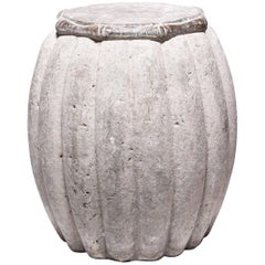 Chinese Melon Form Stone Drum