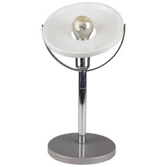 Carl Jacob Jucher 1923 Chrome and Painted Metal Table Lamp for The Bauhaus.