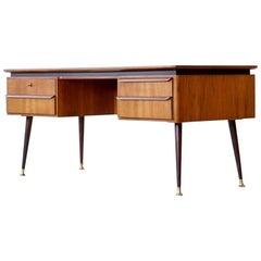 Exclusive Free-Standing Desk by Erwin Behr, Mid-Century Modern, 1950s