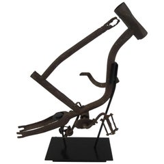 Rusty Bike Element Sculpture
