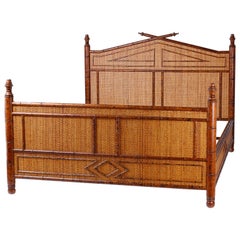 British Colonial Style Queen Size Bed Frame