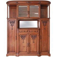 Fine French Art Nouveau Sideboard Cabinet in the Manner of Louis Majorelle
