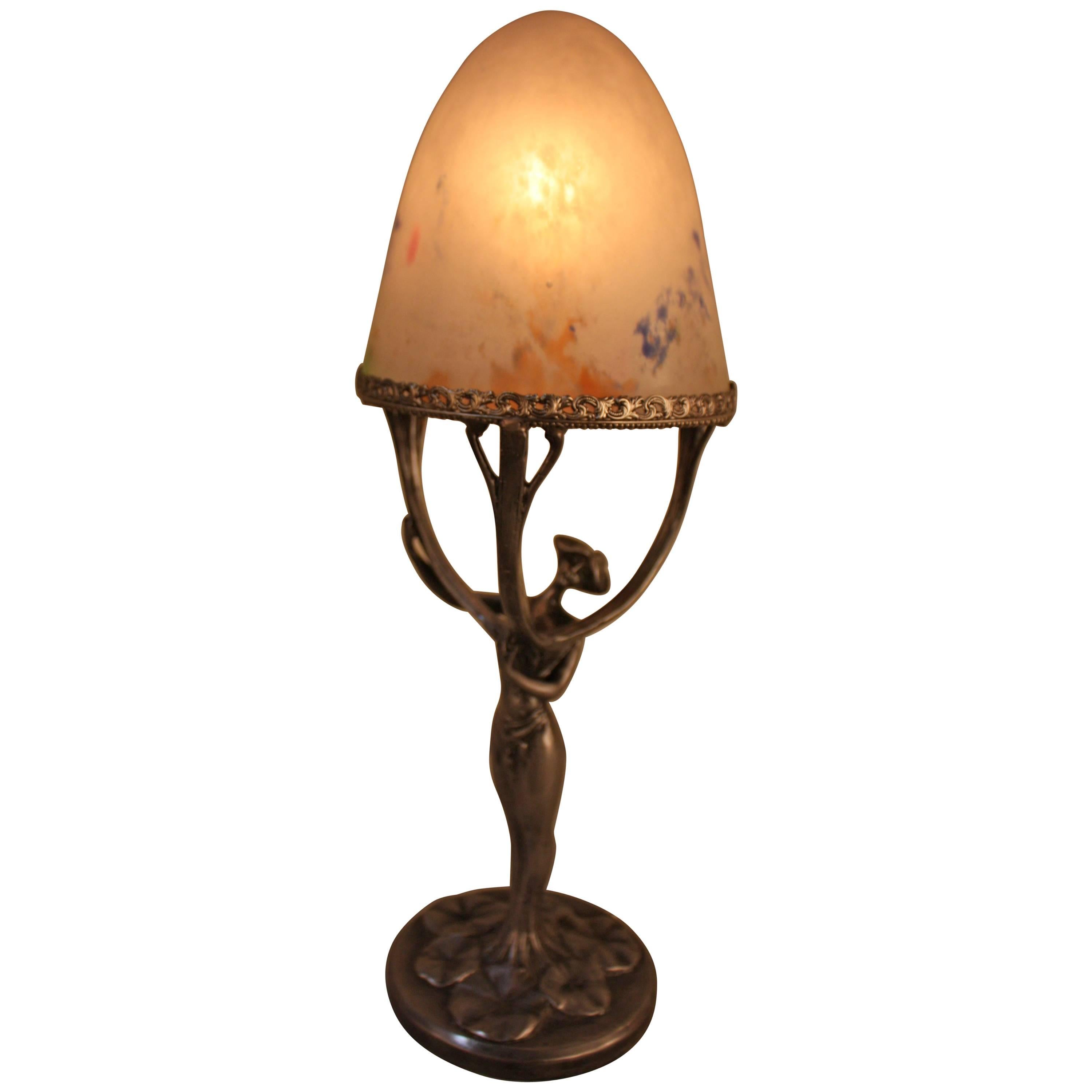 French Art Nouveau Table Lamp