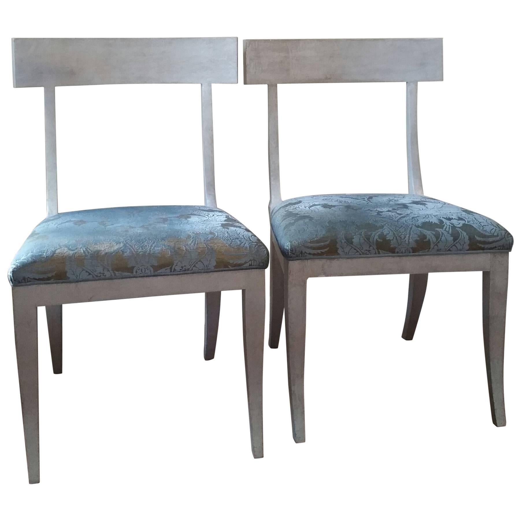 Sublime Pair of Niermann Weeks Elgin Side Chairs