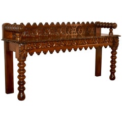 19th Century Oak Window Seat