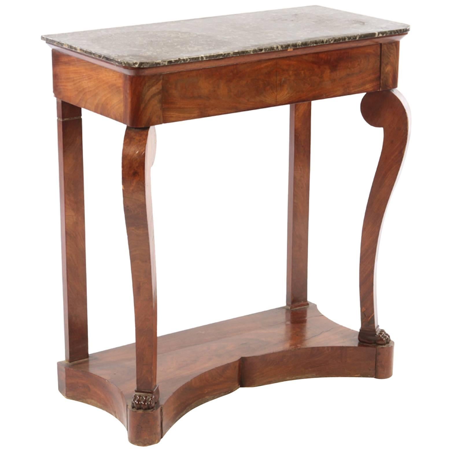 French Louis Philippe Console Table For Sale