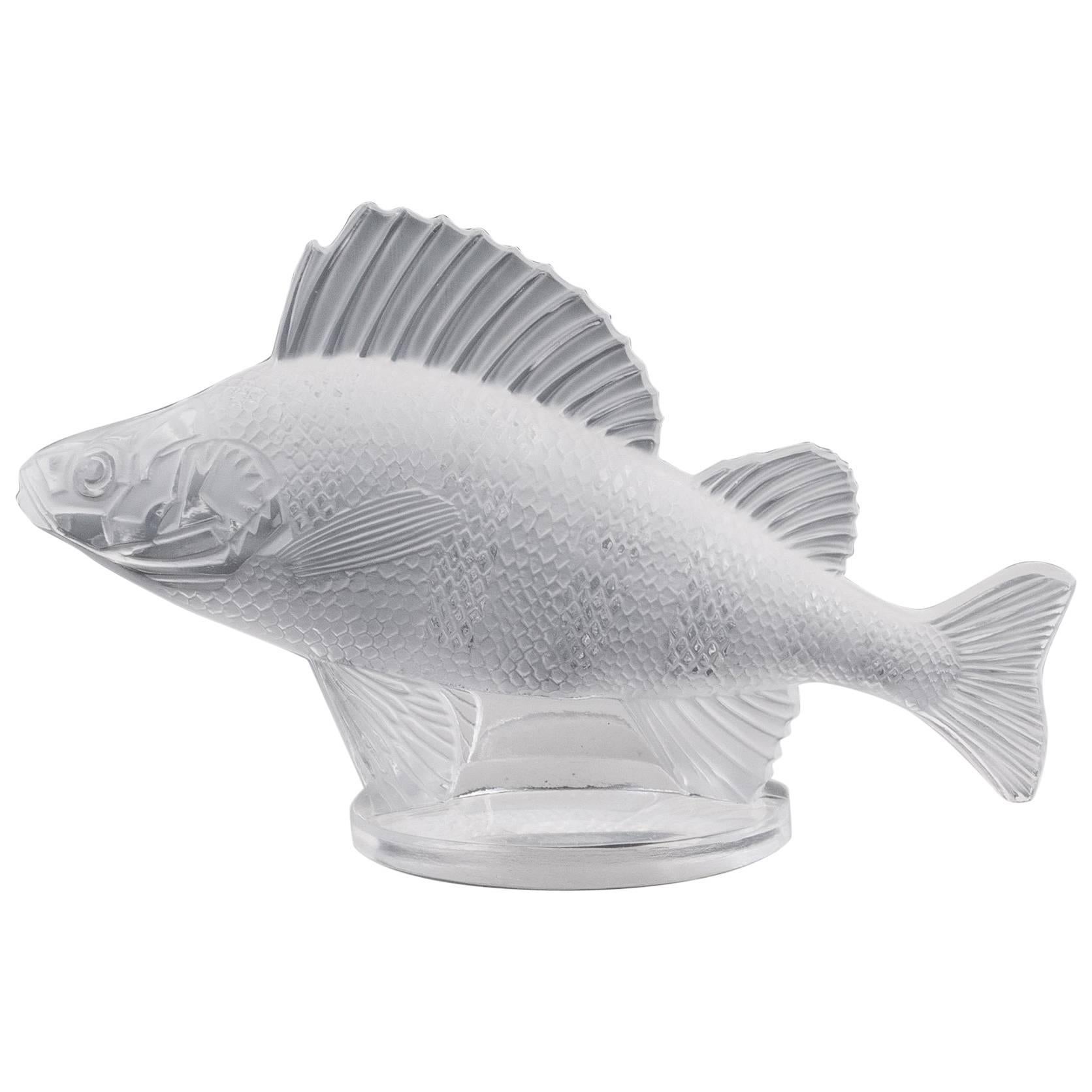 Lalique Poisson Perch Fish Car Mascot, 20th Century For Sale