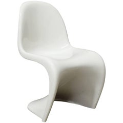 1965, Verner Panton, Stacking Chair, Herman Miller, Second Edition in White