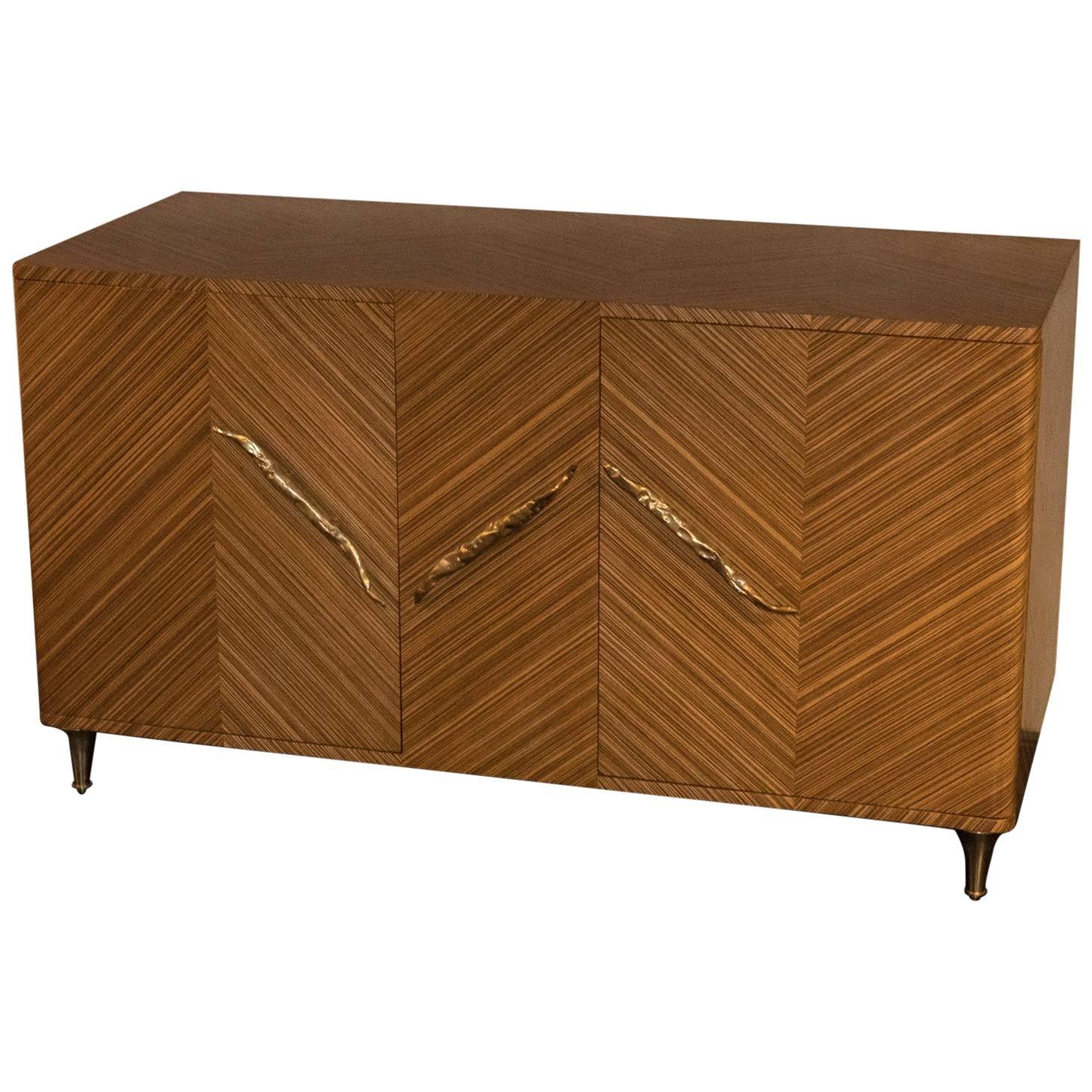 1970s Italian Zebrano Sideboard