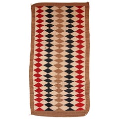 Handmade Antique Native-American Navajo Rug, 1920s