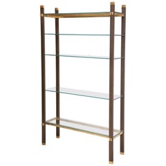 Midcentury Bronze and Brass Étagère