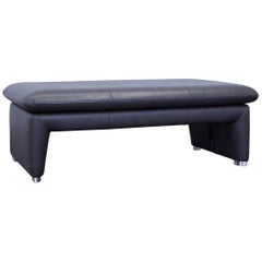 Laauser Designer Footstool Leather Brown One Seat Couch Modern