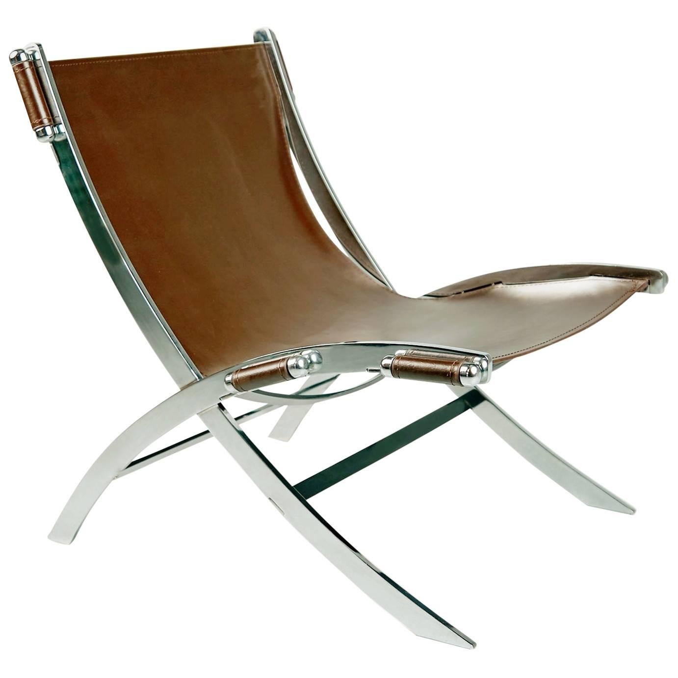 Antonio Citterio Leather Sling 'Timeless' Chair for Flexform Italy