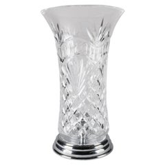 Irish Waterford Cut Lead Crystal "Mothers Day" Candle Light, 20th Century