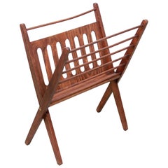Vintage Mid-Century Modern Magazine Rack by Nevco