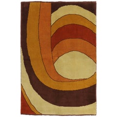 Vintage Swedish MCM Rug with Scandinavian Modern Style, Modern Danish Design