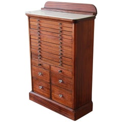 Antique Mahogany Dental Cabinet